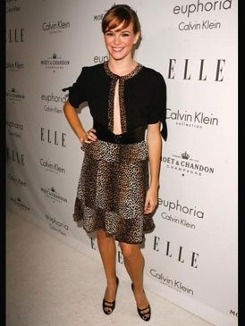 Danielle Panabaker en un look chic con estampado de leopardo