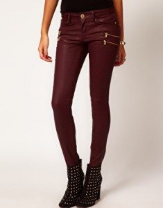 Jeans color vino River Island