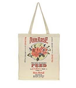 Ideas de regalos para tu amiga invisible - Bolso de compras en tela con estampado retro