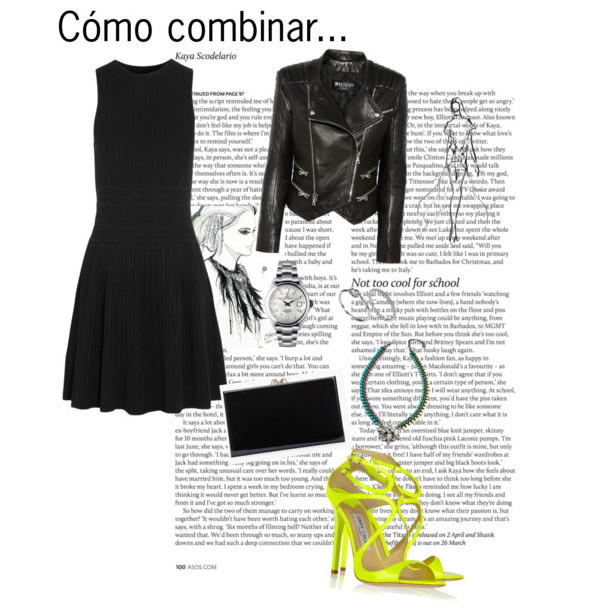 Outfit moderno con vestido negro