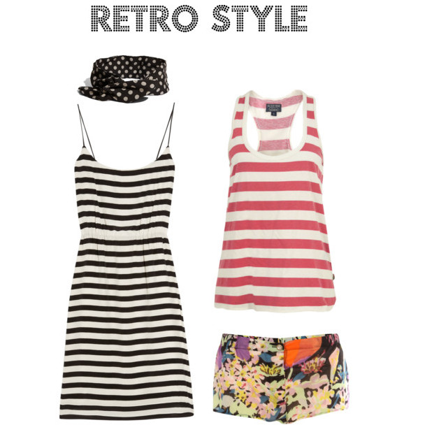 flores, lunares, cuadros, rayas - en look retro