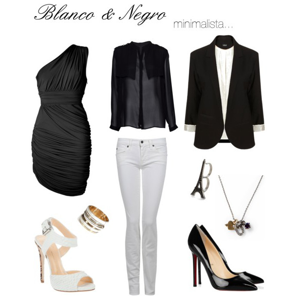 looks en blanco y negro estilo minimalista