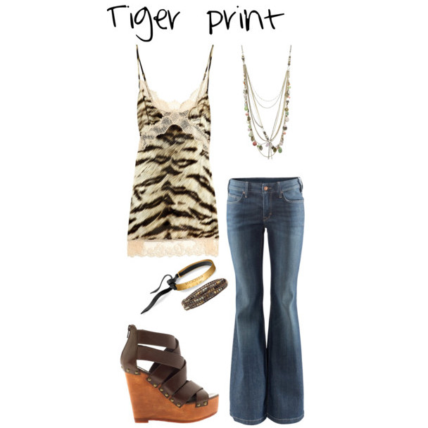 looks utilizando animal print: de tigre